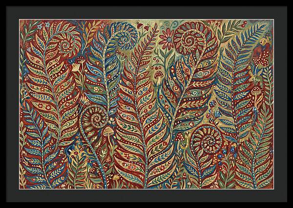 Folk Art Fern Fronds