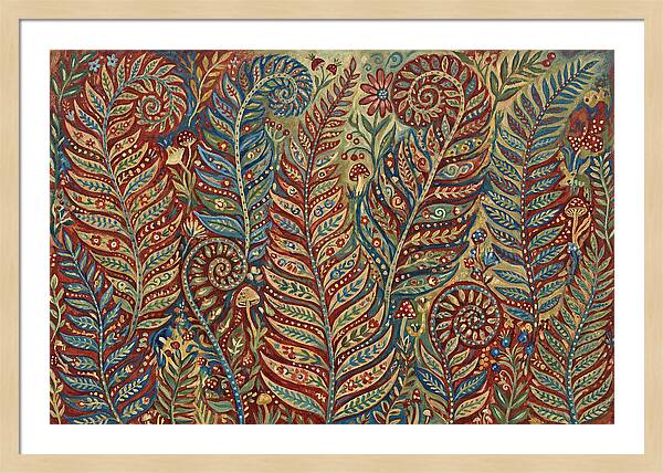 Folk Art Fern Fronds