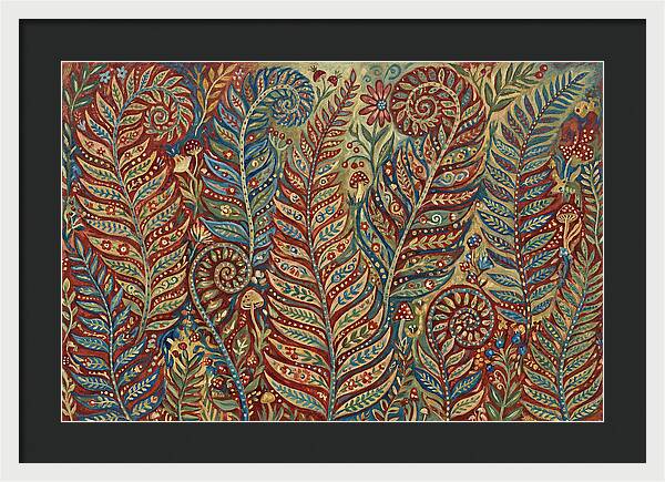 Folk Art Fern Fronds