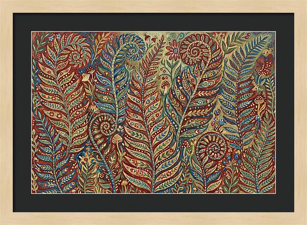 Folk Art Fern Fronds