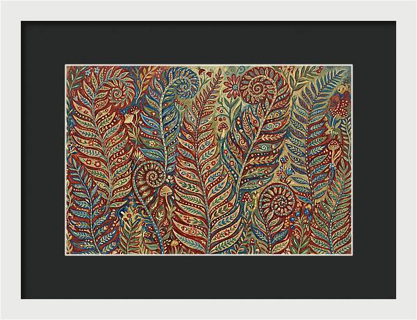 Folk Art Fern Fronds