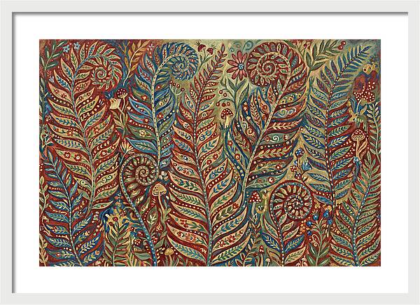 Folk Art Fern Fronds
