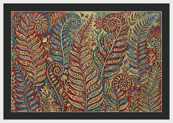 Folk Art Fern Fronds