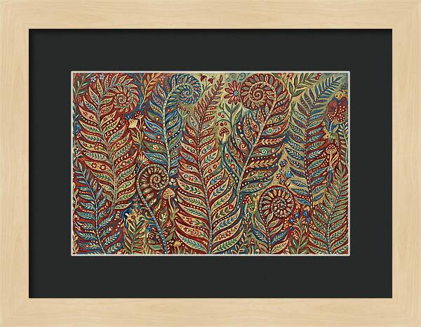 Folk Art Fern Fronds