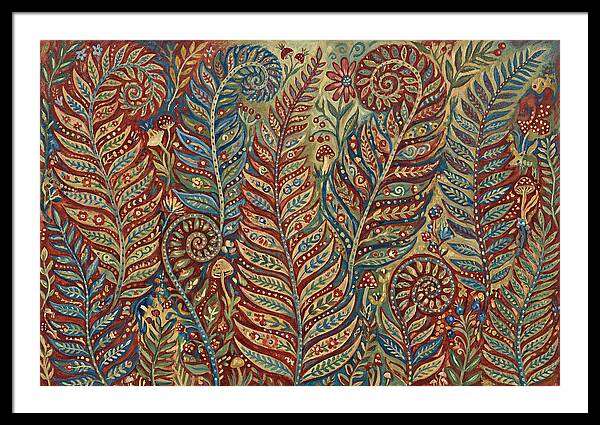 Folk Art Fern Fronds