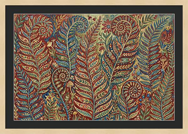 Folk Art Fern Fronds
