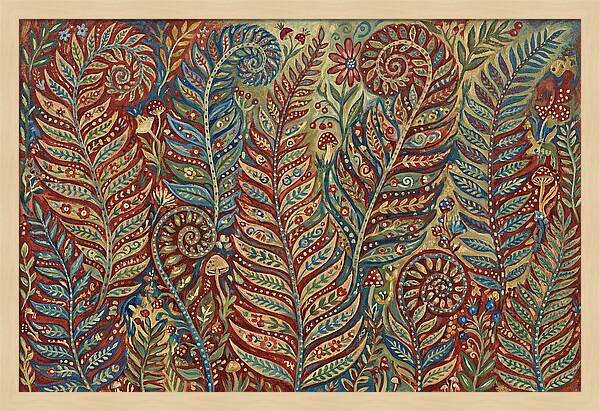 Folk Art Fern Fronds