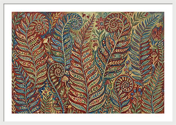 Folk Art Fern Fronds