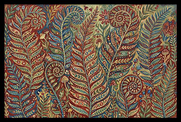 Folk Art Fern Fronds