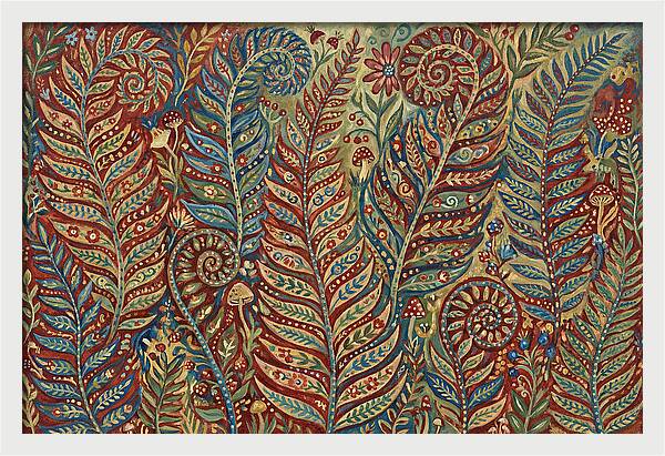 Folk Art Fern Fronds