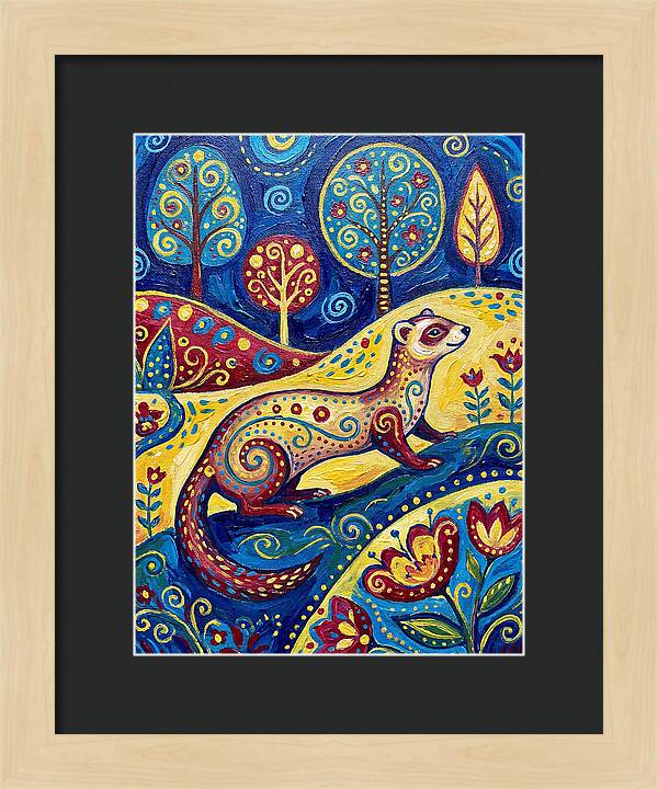 Folk Art Ferret Adventure