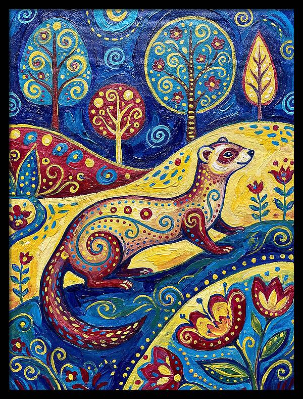 Folk Art Ferret Adventure