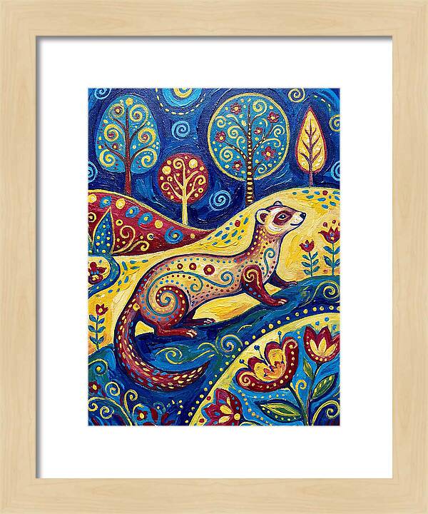 Folk Art Ferret Adventure