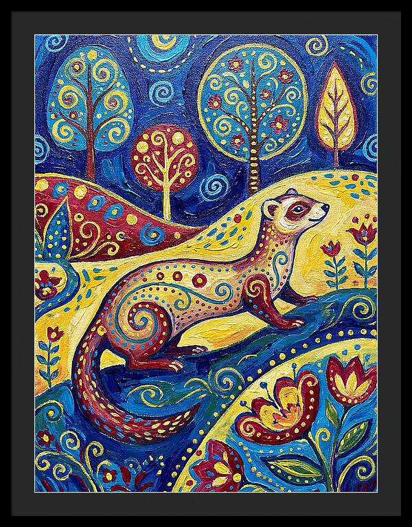 Folk Art Ferret Adventure