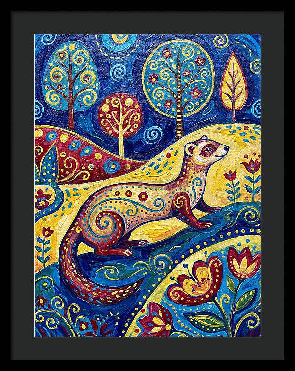 Folk Art Ferret Adventure