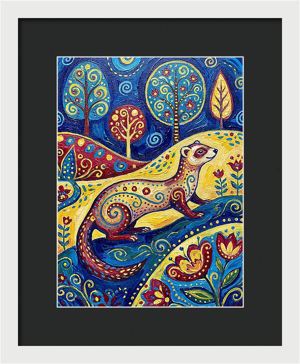 Folk Art Ferret Adventure