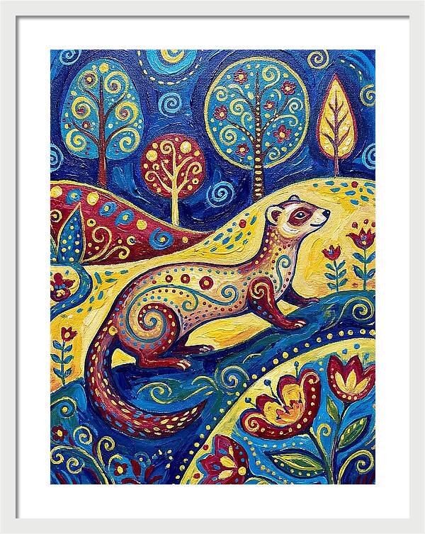 Folk Art Ferret Adventure