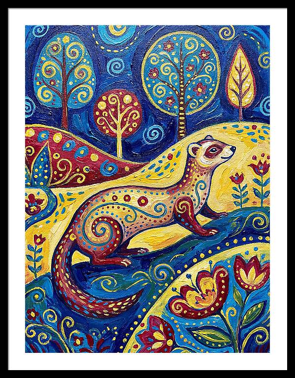 Folk Art Ferret Adventure
