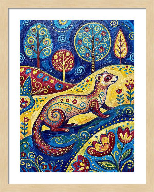 Folk Art Ferret Adventure