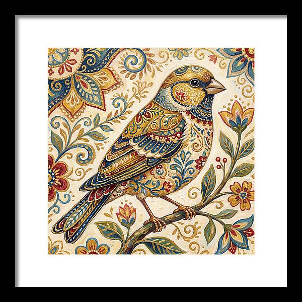 Folk Art Finch