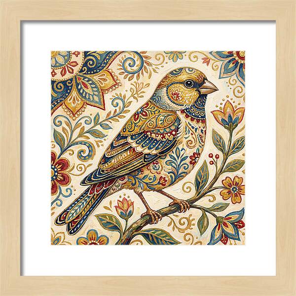 Folk Art Finch