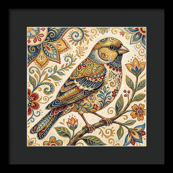 Folk Art Finch