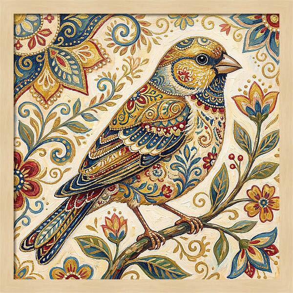 Folk Art Finch