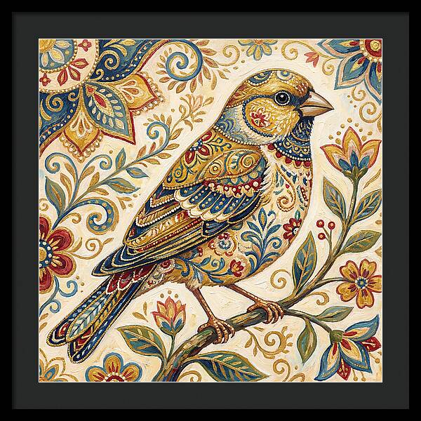 Folk Art Finch