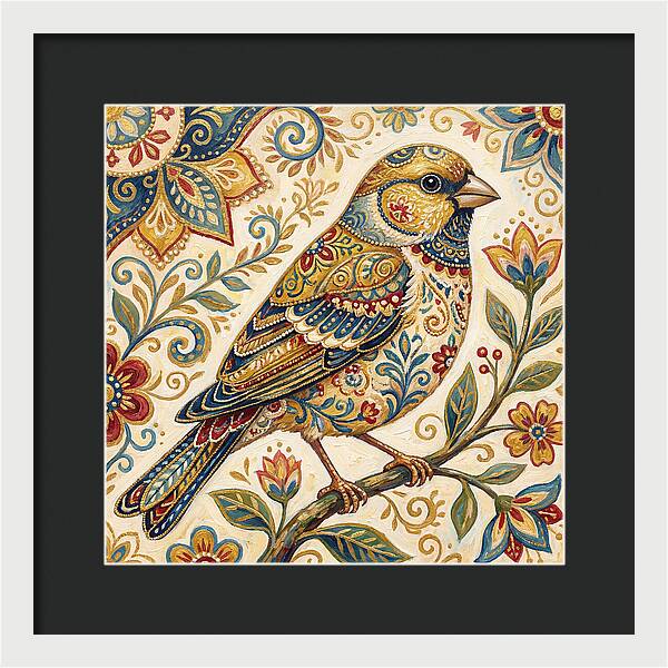 Folk Art Finch