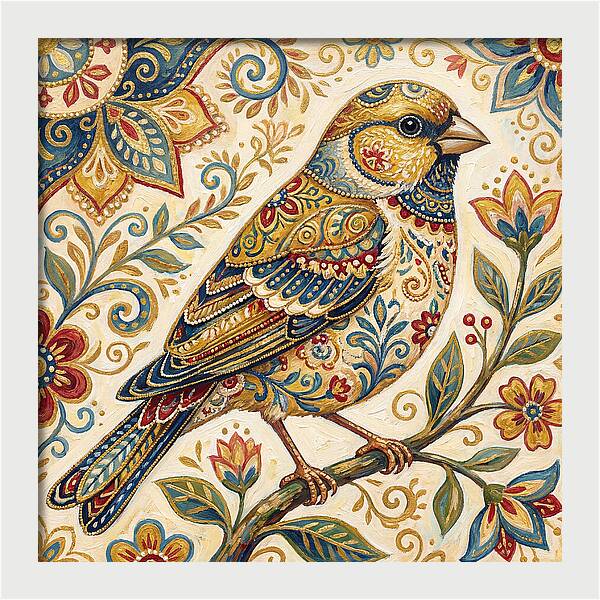 Folk Art Finch
