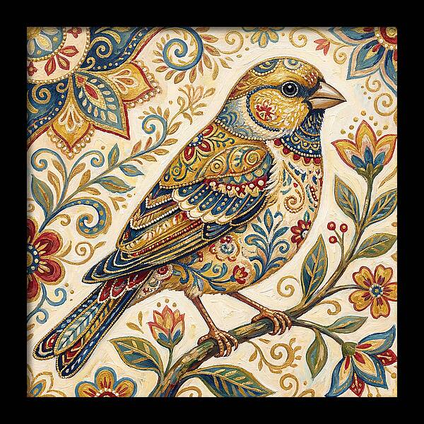 Folk Art Finch