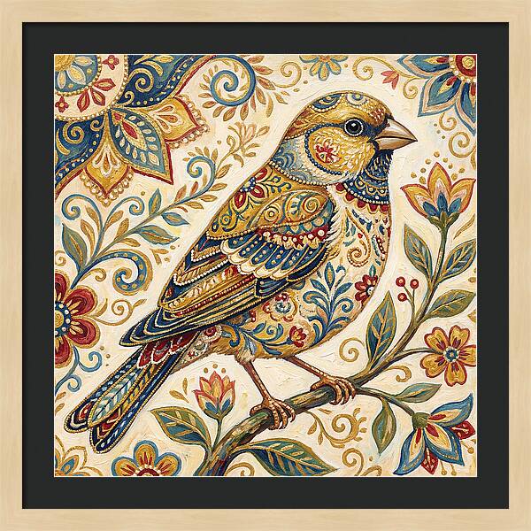 Folk Art Finch
