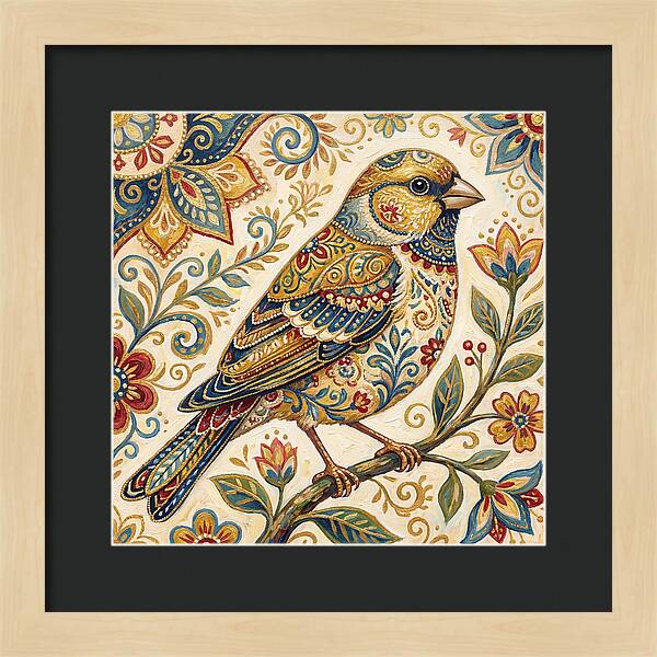 Folk Art Finch