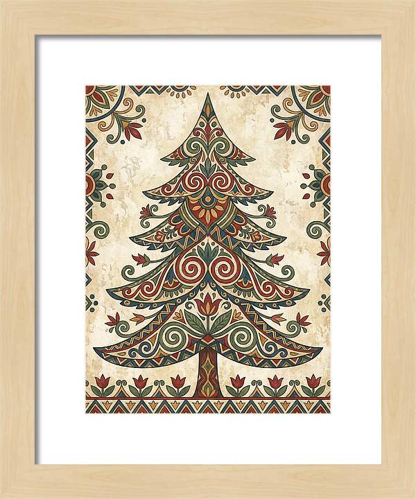 Folk Art Fir Tree