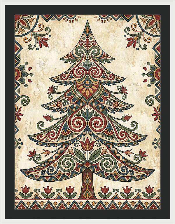 Folk Art Fir Tree