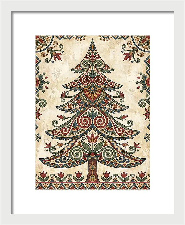 Folk Art Fir Tree