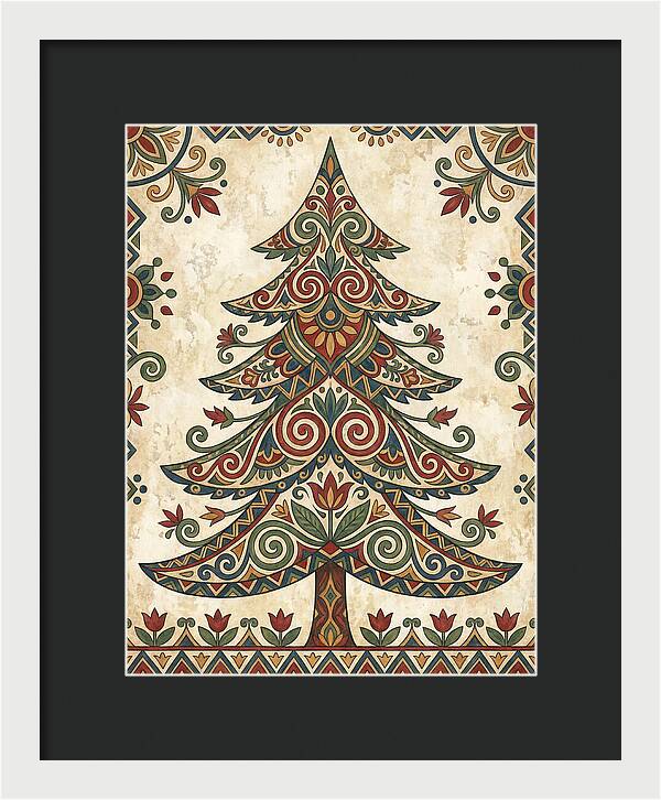 Folk Art Fir Tree
