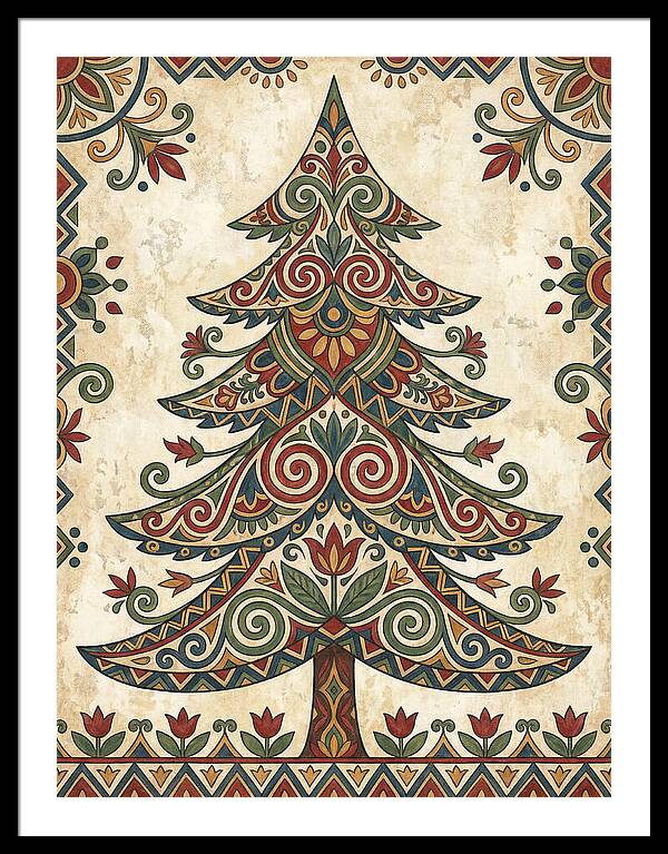 Folk Art Fir Tree