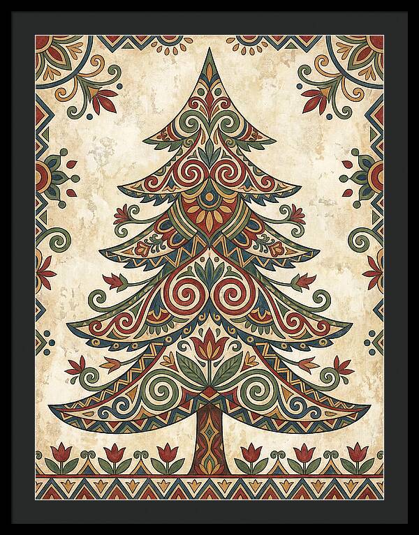 Folk Art Fir Tree
