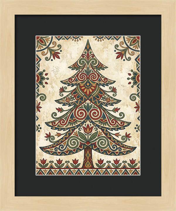 Folk Art Fir Tree