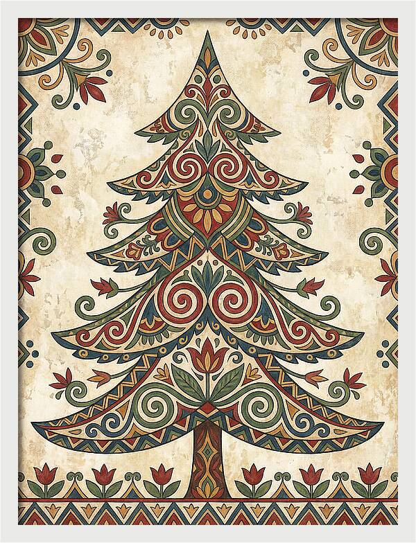 Folk Art Fir Tree