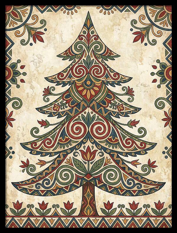 Folk Art Fir Tree