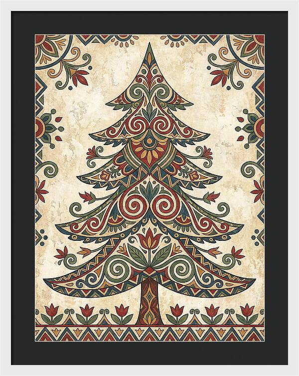 Folk Art Fir Tree