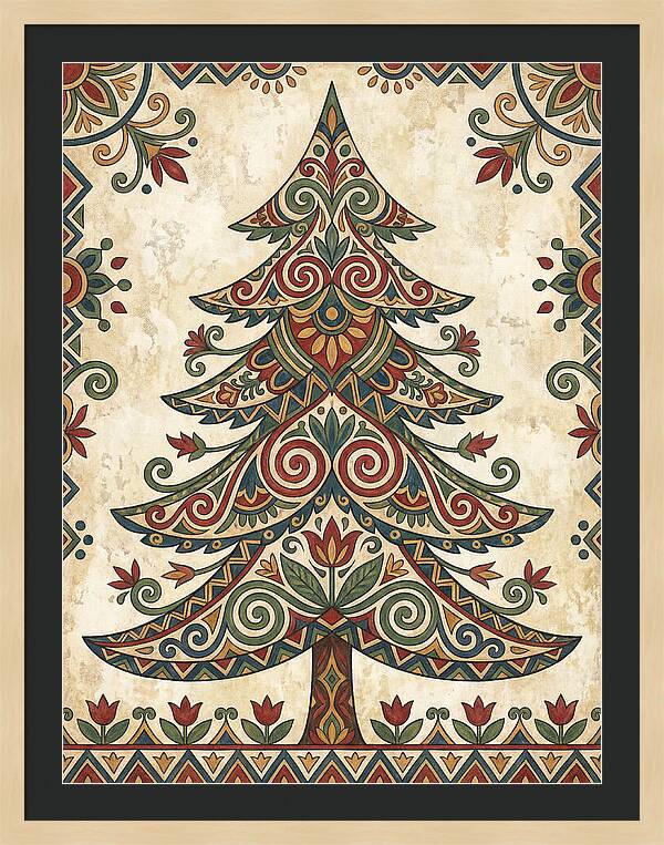 Folk Art Fir Tree