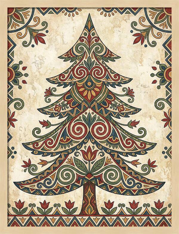 Folk Art Fir Tree