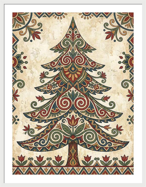 Folk Art Fir Tree