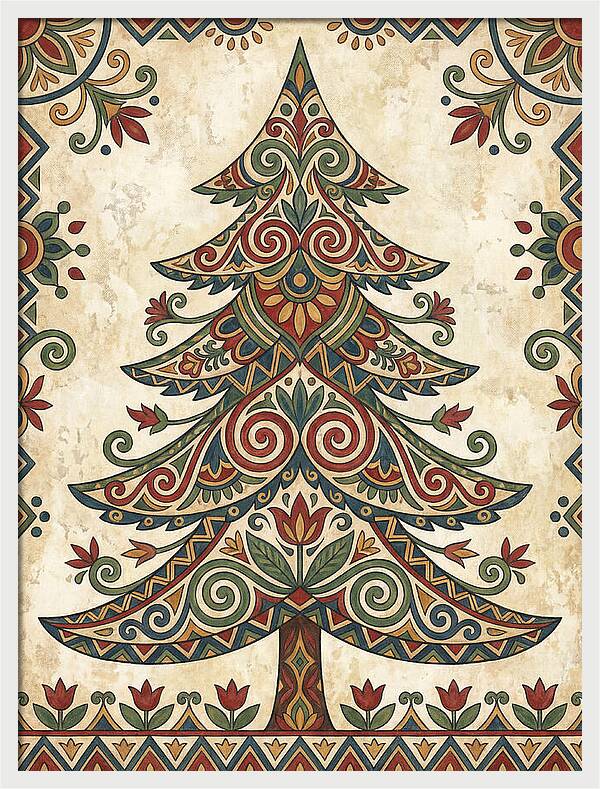 Folk Art Fir Tree