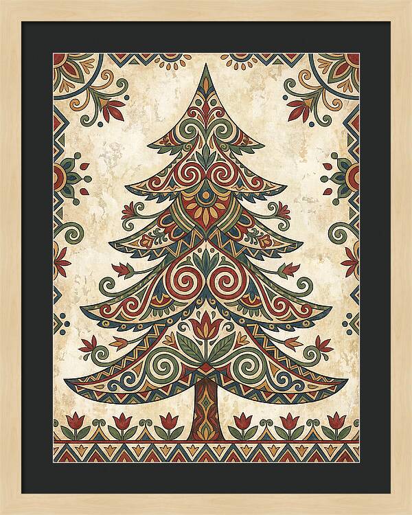 Folk Art Fir Tree