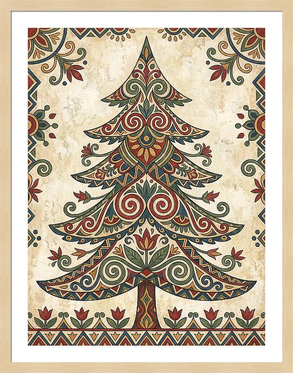 Folk Art Fir Tree