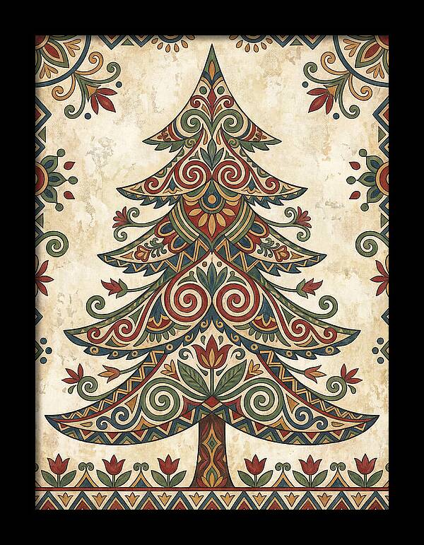 Folk Art Fir Tree